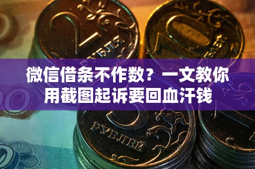 武汉微信借条不作数？一文教你用截图起诉要回血汗钱