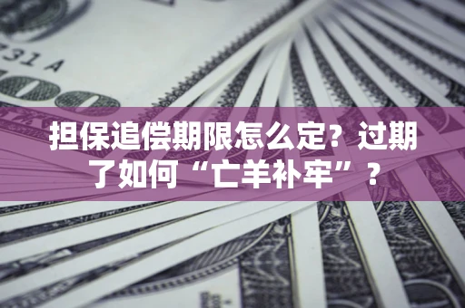 武汉担保追偿期限怎么定？过期了如何“亡羊补牢”？