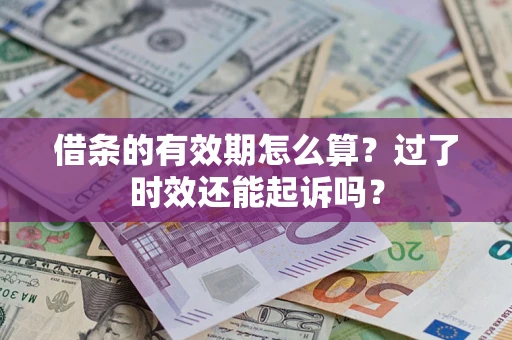 武汉借条的有效期怎么算？过了时效还能起诉吗？