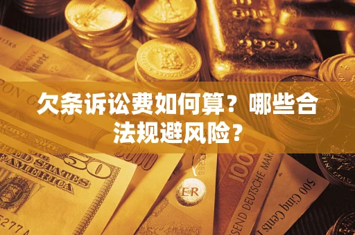 武汉欠条诉讼费如何算？哪些合法规避风险？