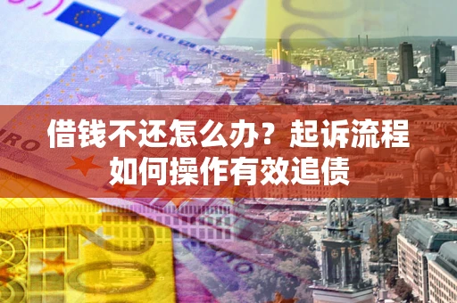 武汉借钱不还怎么办？起诉流程如何操作有效追债
